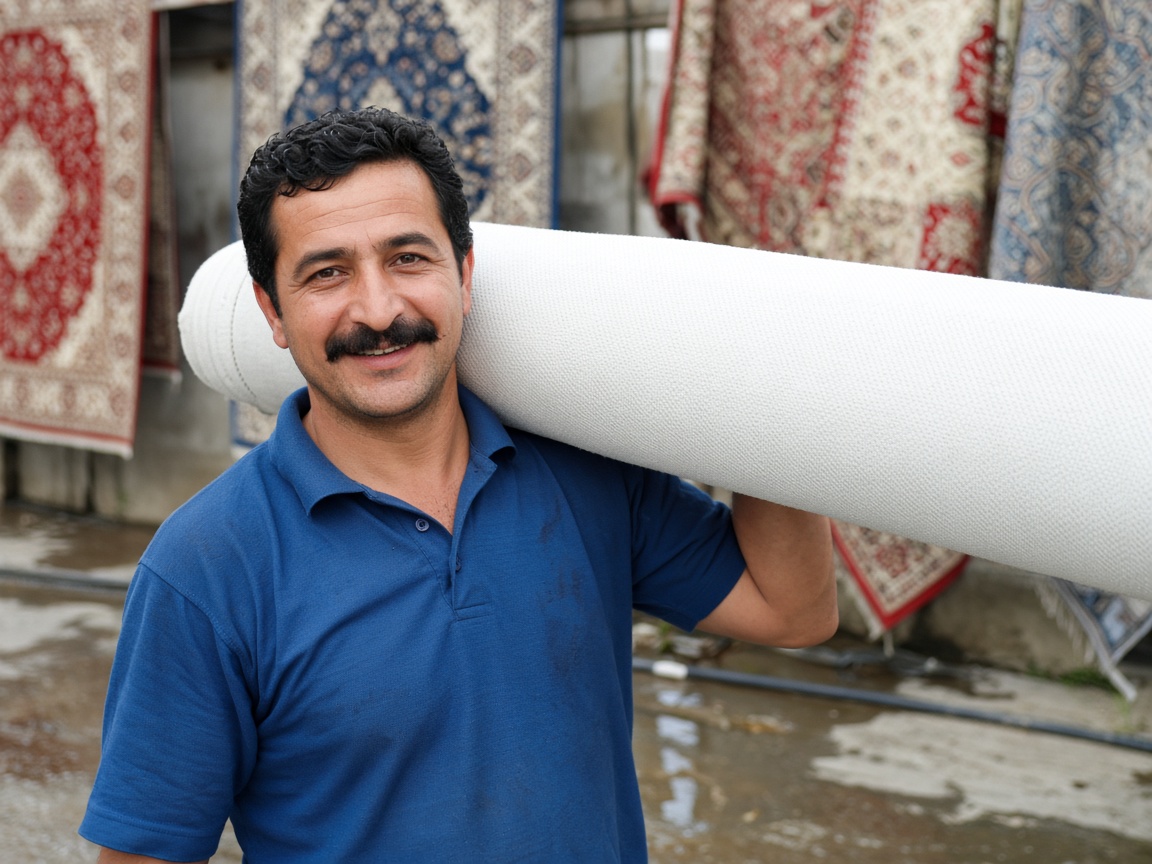 Köpük Halı Yıkama servis elemanı